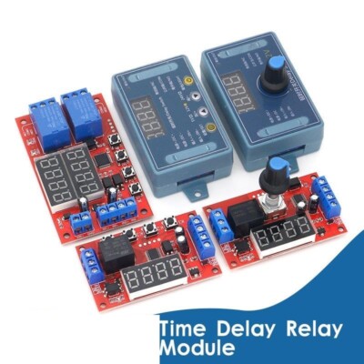 Time Delay Relay Module Trigger Control Switch DC 5V-24V Adjustable LED Digital