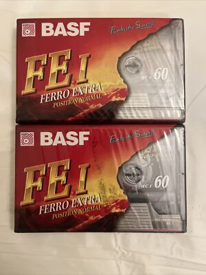 Lot Of 2 EMTEC FE I VTG FERRO EXTRA 60 BLANK AUDIO CASSETTE TAPE SEALED