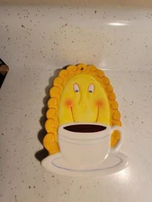 CLAY ART POTTERY  WALL HANGING SUNSHINE COFFEE