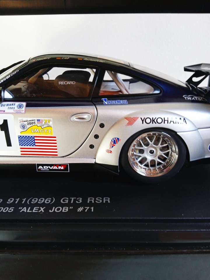 AUTOART 1/18 PORSCHE 911 996 GT3 RSR ALMS 2005 ALEX JOB 71 eBay