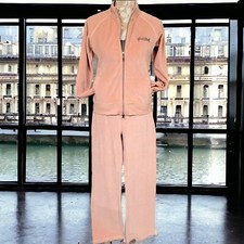 Y2k Hale Bob Velour 2001 Tracksuit Retro Pink Andrea Mae Pant M Excellant Cond