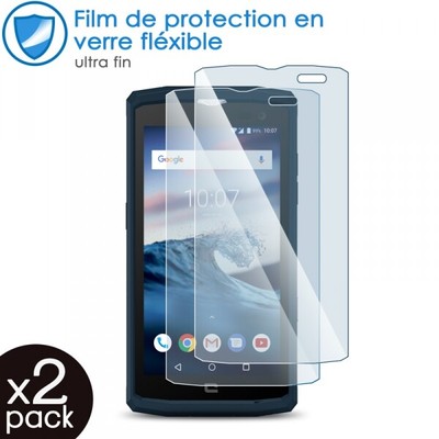 Glass Flexible Hardness 9H for Smartphone Crosscall Core-X3 (Pack x2)