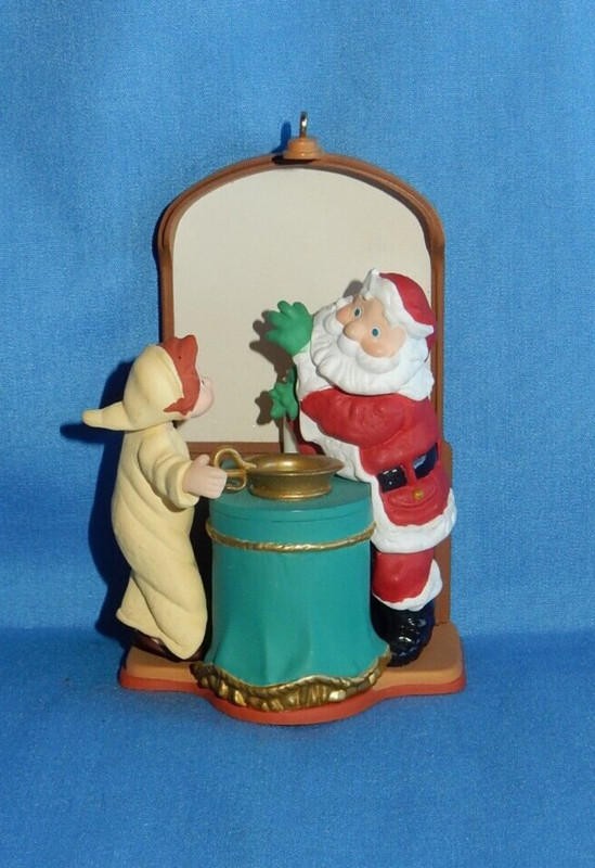 Hallmark 1998 Santa's Show 'N' Tell Lighted Christmas Ornament