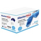 1 Carton/ 1000pcs Mastermed Blue Nitrile Gloves - Powder/Latex Free - Size Small