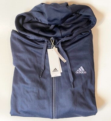 adidas Herren Sportjacke Trainingsjacke blau - Größe L