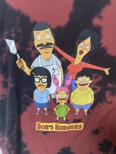 Bob's Burgers Tee T-Shirt Tie Dye Graphic Short Sleeve Mens Size XL