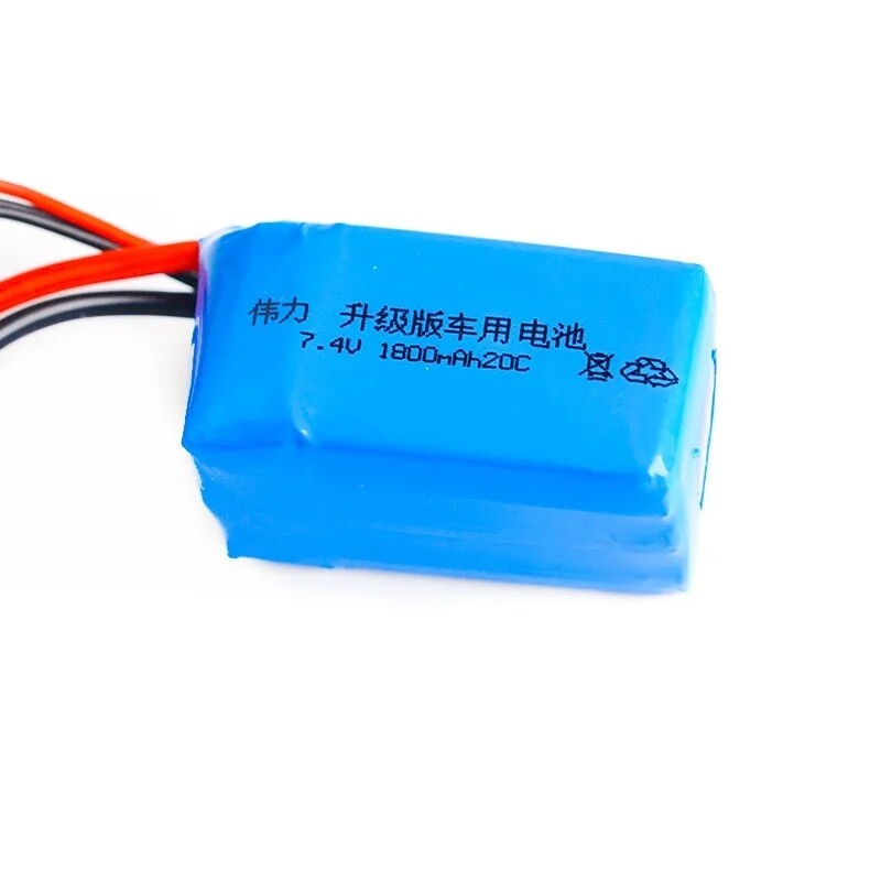 2× 7.4V 1800mah 20C Lipo Battery JST plug for Wltoys A959-b A969-b