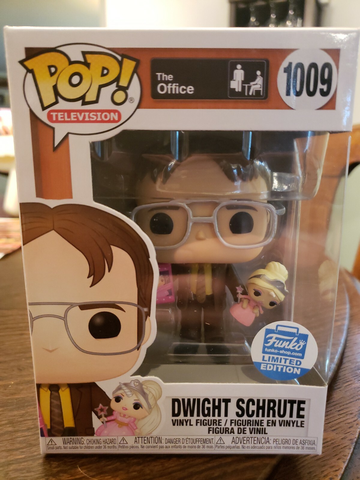 IN HAND Funko Pop Dwight Schrute w/ Princess Unicorn The Office