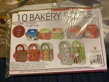 NIP 10 LINDY BOWMAN BAKERY BOXES Christmas Cakes Cookies Candy Small Gifts Etc
