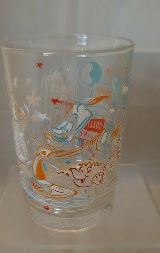 McDonalds Walt Disney World 25th/100 Anniversary, Glass Cup. Set of 2. Pre-owned - Picture 7 of 9