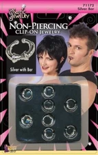 Forum Novelties Unisex-Adult's Body Piercing-Bar-Silver Party Supplies, Standard