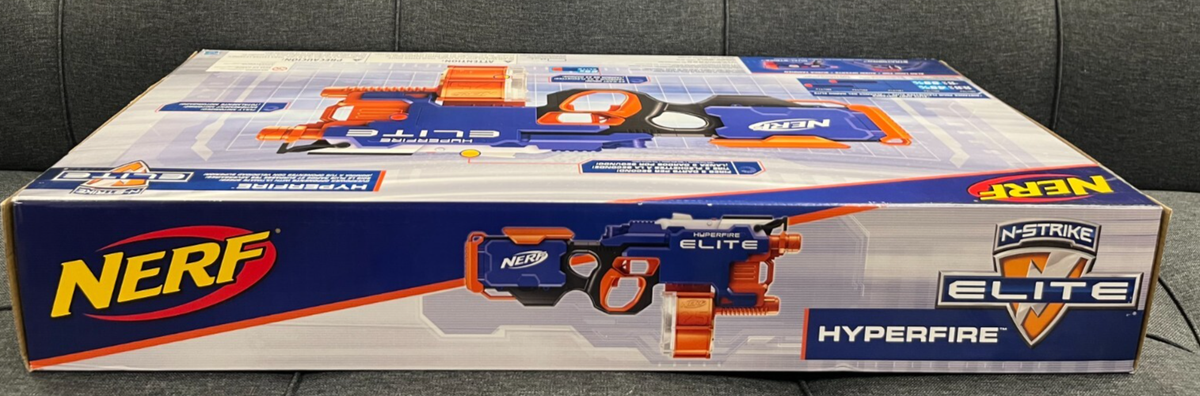 Nerf Hyperfire N-Strike Elite Blaster #B5573 Rare Brand-New Look