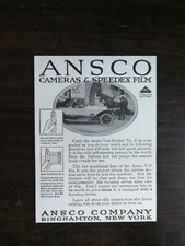 Vintage 1917 Ansco Cameras  Speedex Film Original Ad 222