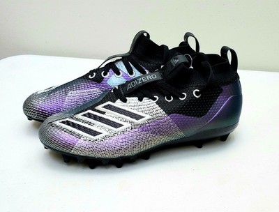 purple and black youth football cleats