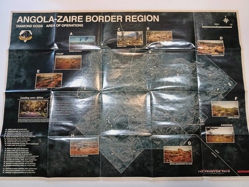 Metal Gear Solid 5 V: The Phantom Pain PS3 (Sony Playstation) - W/Map + Manual - Picture 3 of 5