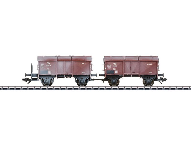 Marklin 46018 H0 Set 2 carri gondola SNCB tipo 1520 B, ep III (AC)
