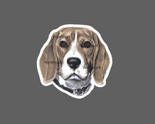 Beagle Sticker Portrait Dog Puppy NEW