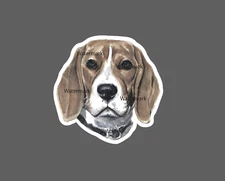 Beagle Sticker Portrait Dog Puppy NEW