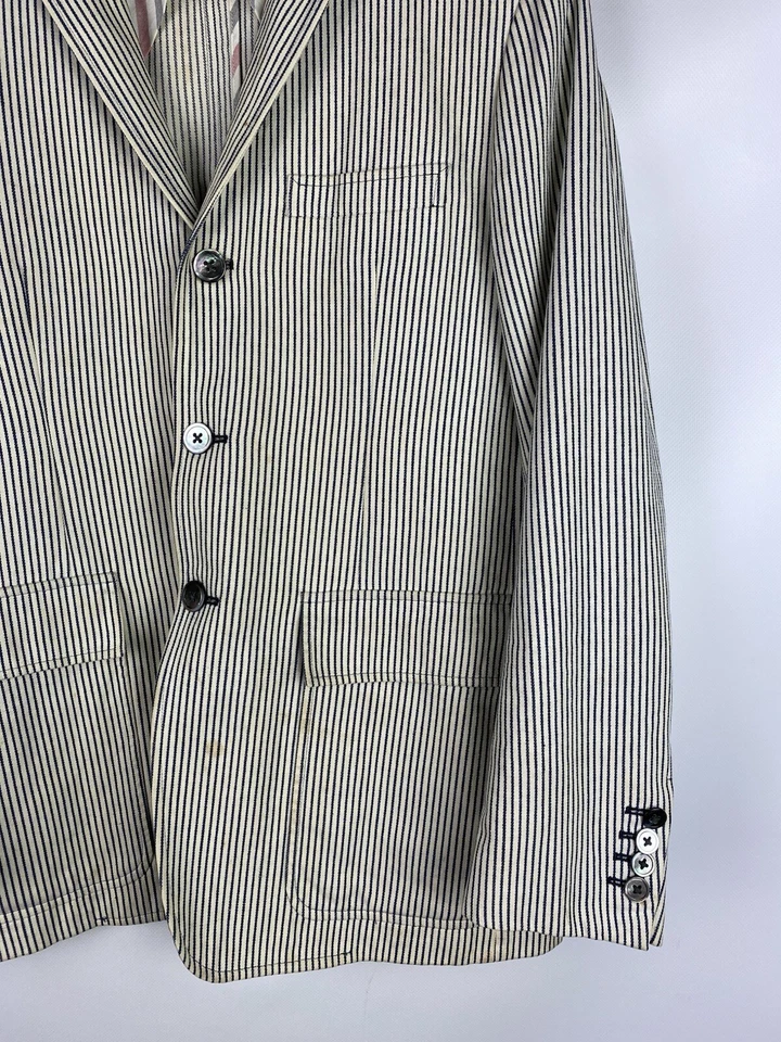 Abrigo deportivo chaqueta blazer a rayas para hombre Thom Browne talla 40 Foto 4 de 4