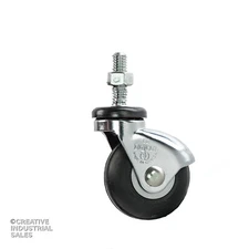 2" x 1" Threaded Stem Caster w/ Neoprene Wheel Darcor 125 lbs