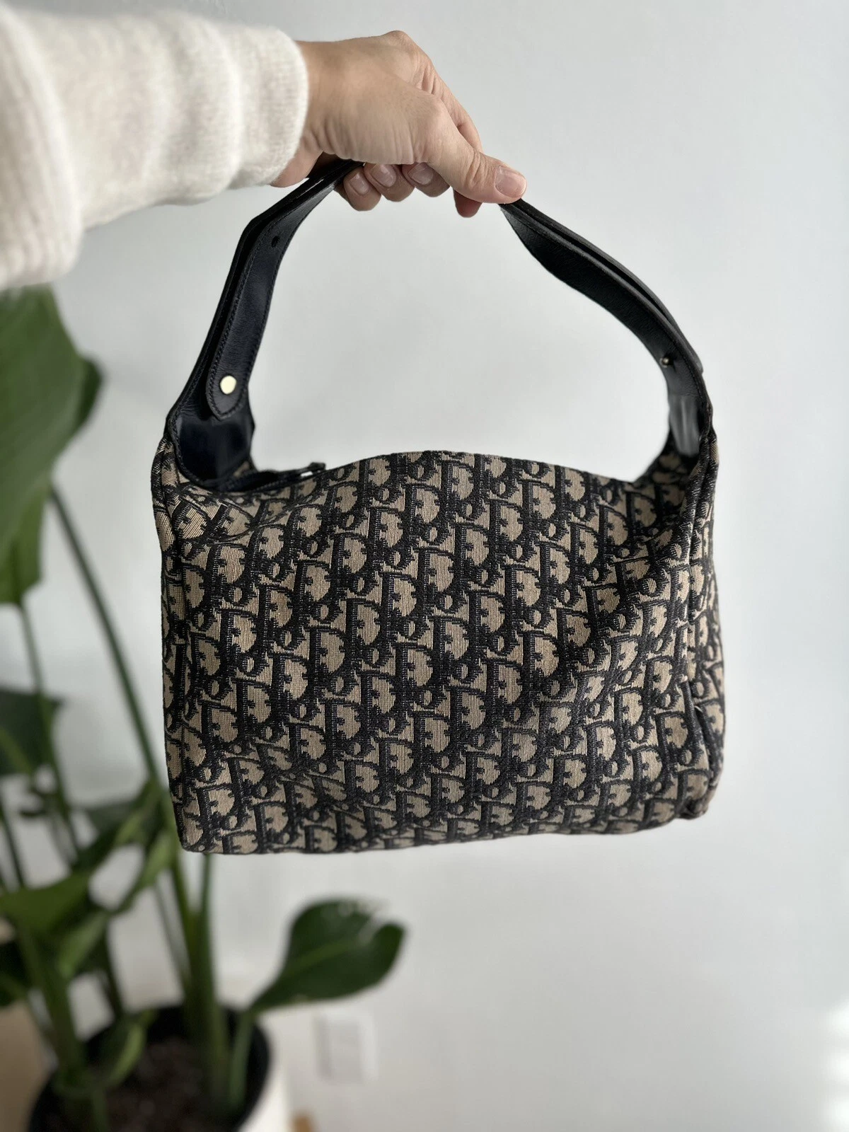 Sac bandoulière vintage Dior monogramme sac à main réglable