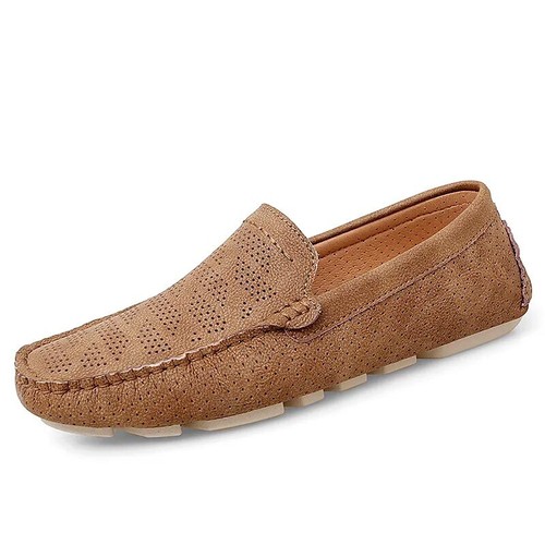 Men Mesh Casual Shoes Slip on Loafers Breathable Moccasins Slip on Driving Shoes - Picture 21 of 21