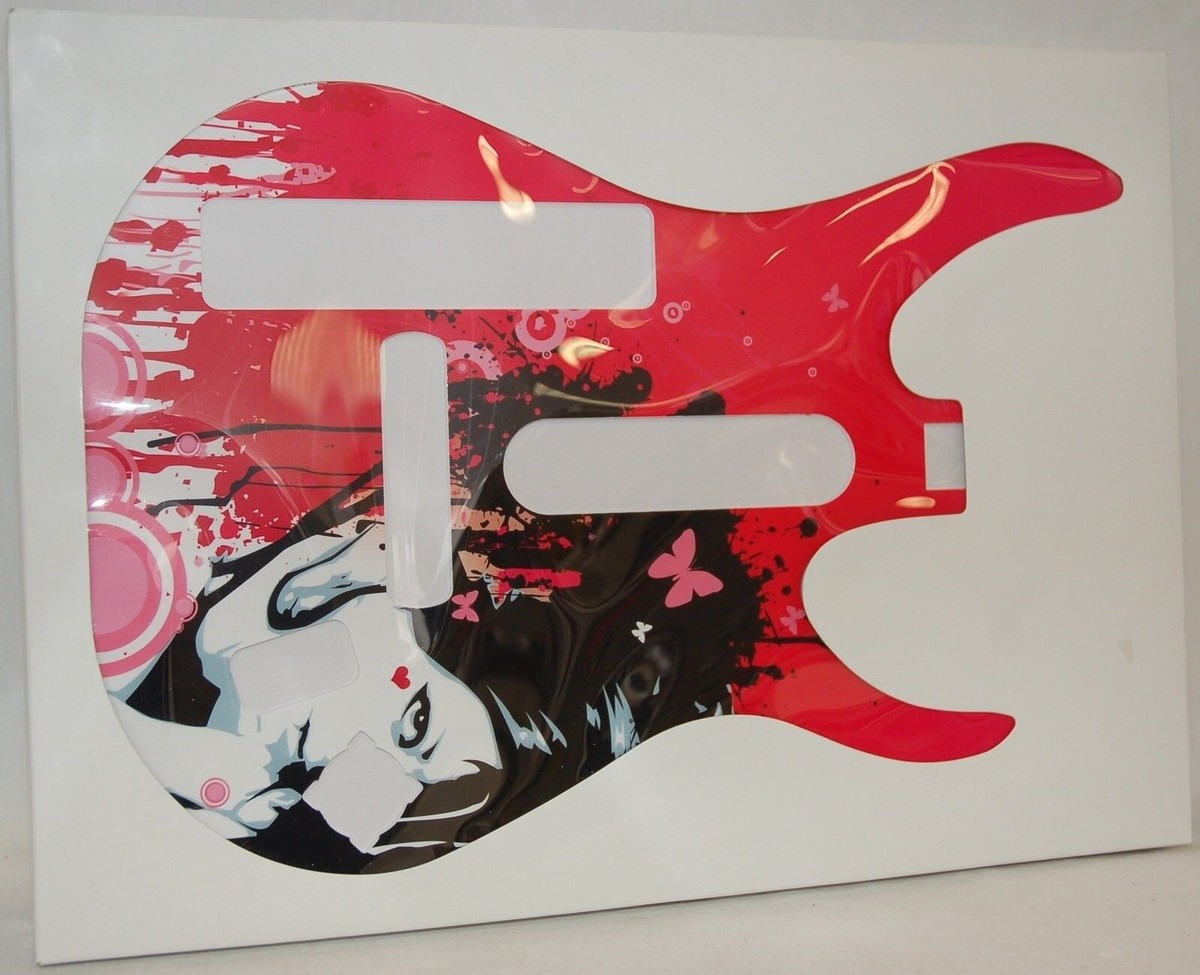 NEW Band/Guitar Hero 5/World Tour FACEPLATE Nintendo Wii PINK GIRL