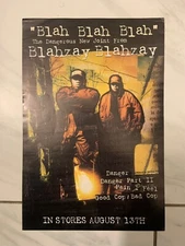 Blahzay Blazhay Blah Blah Blah/Danger PROMO Sticker 1990s OG/RARE
