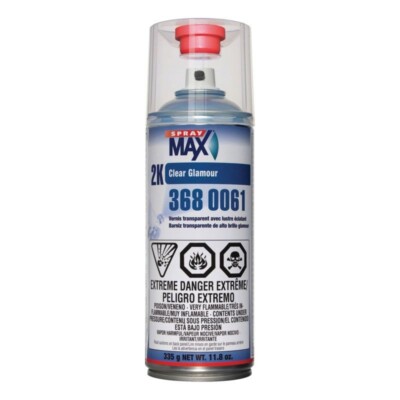 USC 3680061 SprayMax 2K Glamour High Gloss Aerosol Clear
