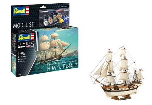 Model Ship Model Kit Assembly Model Set Hms Beagle DARWIN'S Historica