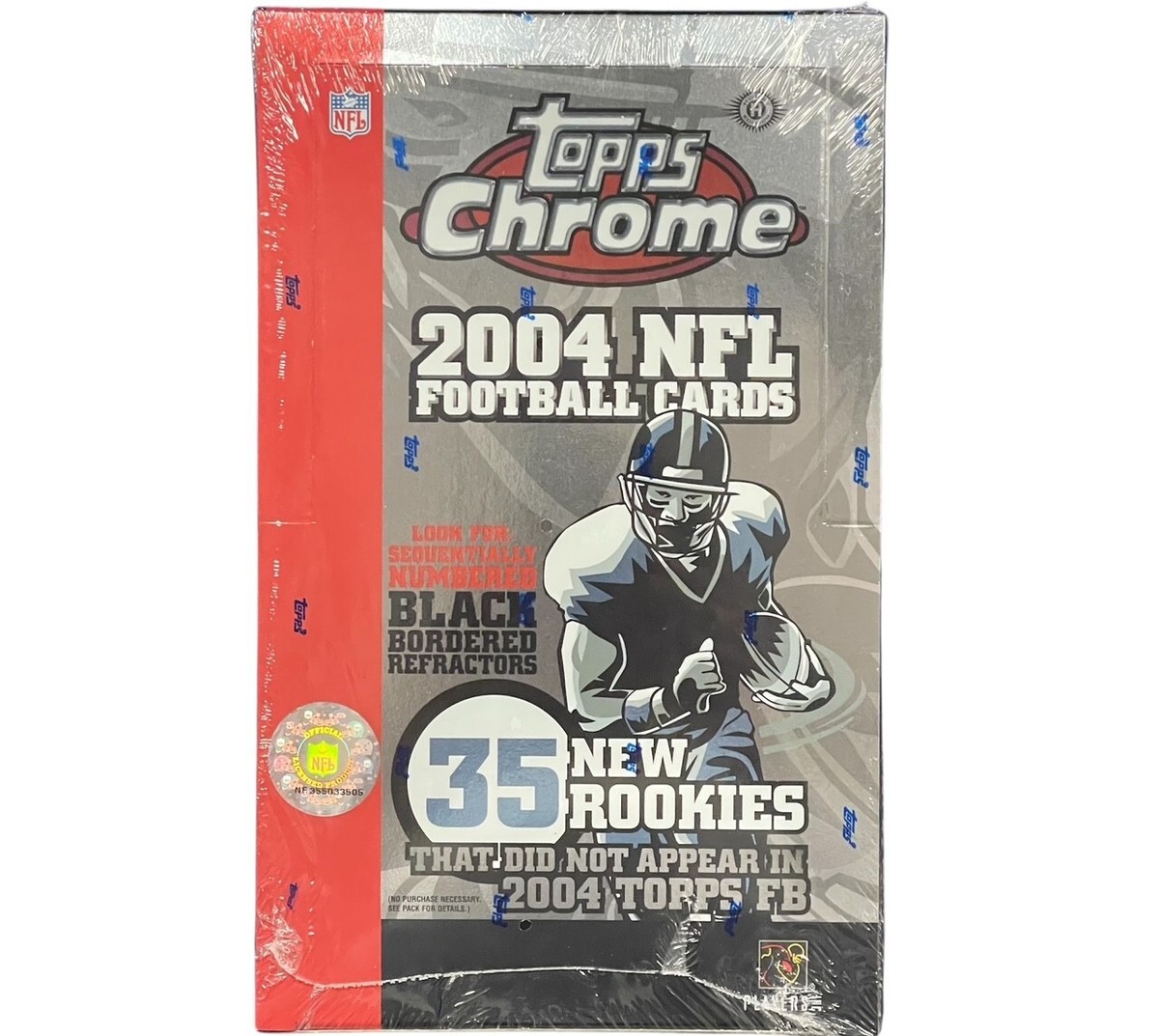 2004 TOPPS CHROME NFL FOOTBALL HOBBY BOX 24 PACKS ELI MANNING RC