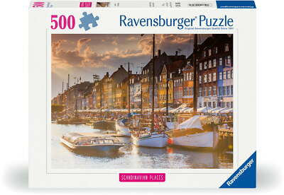 500 Teile Ravensburger Puzzle Sonnenuntergang in Kopenhagen 12000846