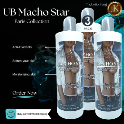 UB Macho Star Moisturizing Lotion for Men 3 Pack $25.95