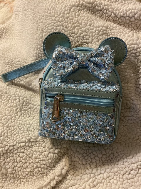 Disney Parks Loungefly Arendelle Aqua Sequin Micro Mini ...