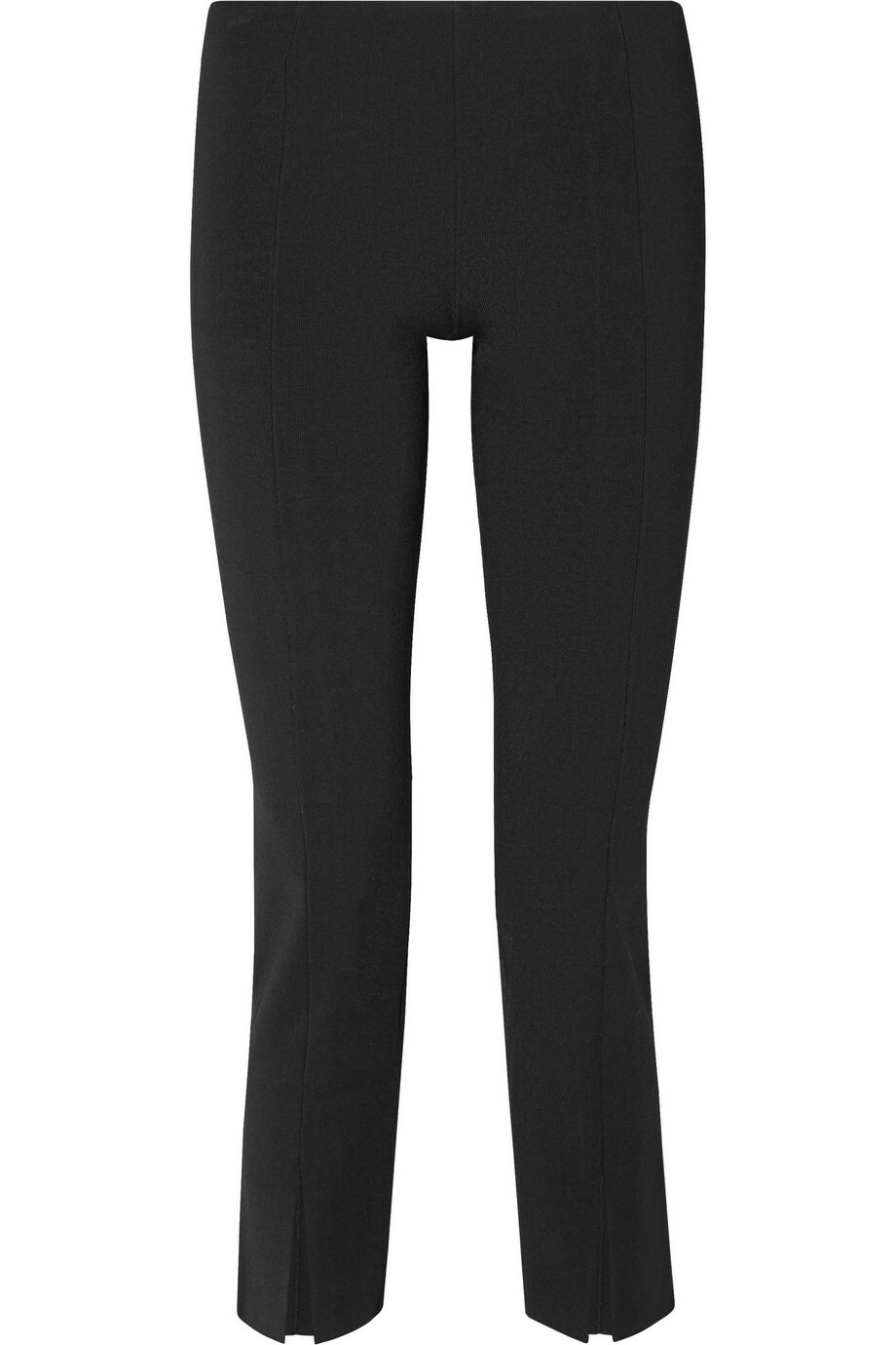 FILA Pantaloni neri nuovi con etichette $1850 The Row Thilde elasticizzati cady gamba dritta taglia XS