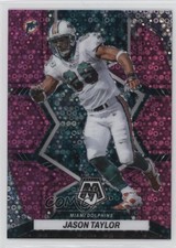 2022 Panini Mosaic No Huddle Pink Mosaic Prizm 13/20 Jason Taylor #246 HOF 1da