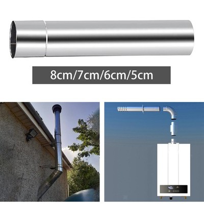 50 cm Ofenrohre Schornstein Warmwasserbereiter Kamin Außenabzug