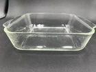 VTG Pyrex 222-R Clear Glass 8x8x2 Square Baking Dish Pan 2 QT USA