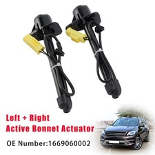 2X Active Bonnet Actuator 1669060002 F&uuml;r Mercedes-Benz C292 X166 W166 2012-2019