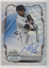 2019 Bowman Sterling Prospect Wave Refractor 97/125 Victor Victor Mesa Auto 7qg