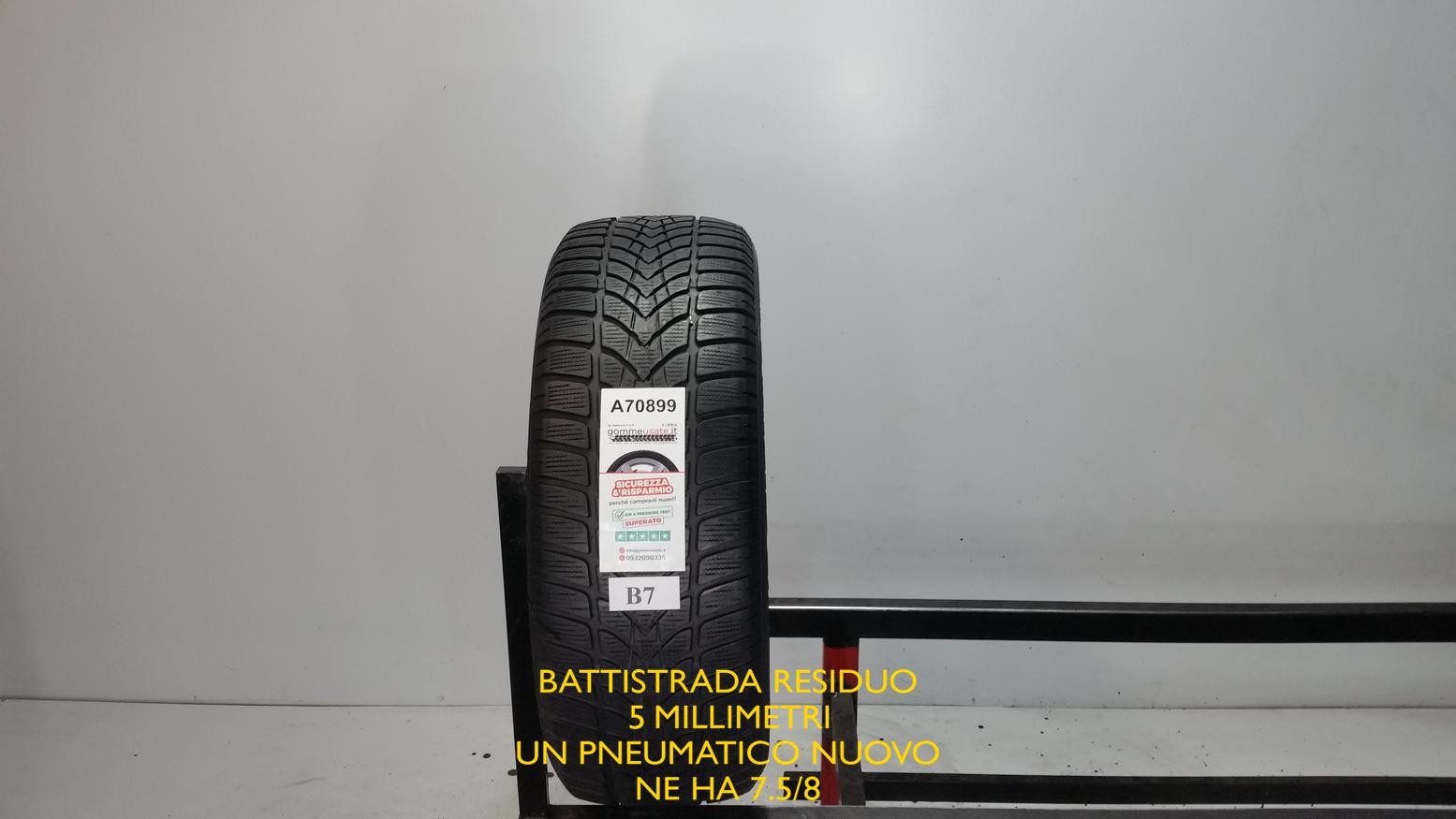GOMME USATE TERMICHE 215/60R16 99H DUNLOP SP WINTER SPORT 4DPNEUMATICI A70899