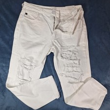 KanCan 11/29 Womens White Destroyed Denim