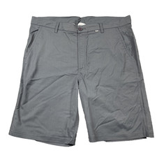 Cariloha Mens Shorts Bamboo Fit 38 Gray Bermuda 10" Chino Tech Casual Outdoor