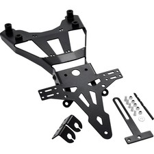 Hashiru Kennzeichenhalter Motorrad Stahl Schwarz Einstellbar 175mm Breite