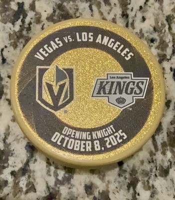 Vegas Golden Knight vs Los Angeles Kings 10.8.25 Opening Knight Puck - SOLD OUT!