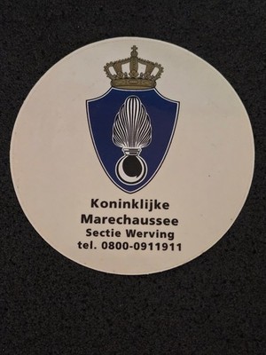 Koninklijke (Königliche) Marechaussee   Sticker / Aufkleber   *aus Sammlung* 176