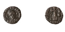 Roman Empire Coin Theodosius II 402 A.D.