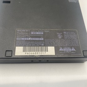 Sony PlayStation 2 Slim Black Console SCPH-77001 WORKING AND TESTED WITH CORDS