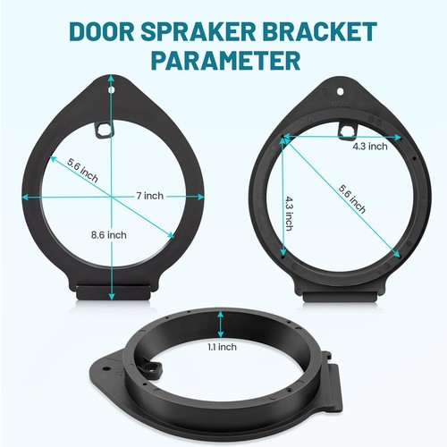 6.5 inch Speaker Adapter Bracket W/Speaker Wire Harness Select for GM GMC Che... - Picture 2 of 8