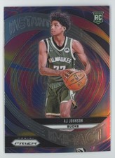 2024-25 Panini Prizm Instant Impact AJ Johnson Rookie Bucks #11 C60